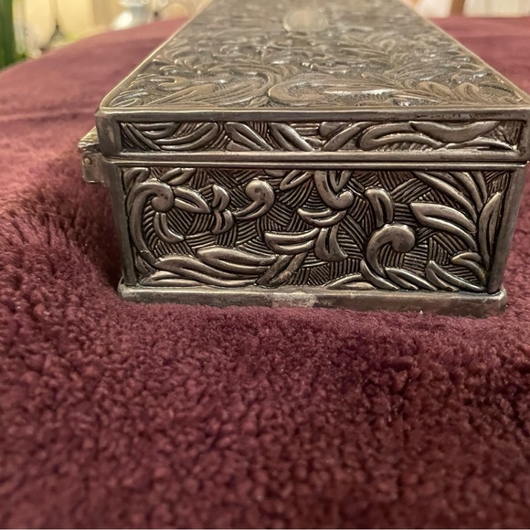 Vintage Silver Plated Jewelry Box circa 1991 - Picture 7 of 8